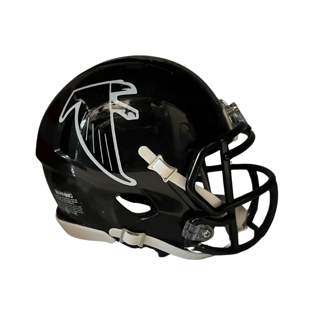 Deion Sanders Atlanta Falcons Autographed Mini Speed Helmet - Beckett COA