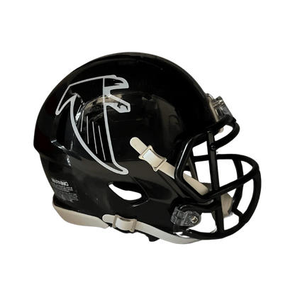 Deion Sanders Atlanta Falcons Autographed Mini Speed Helmet - Beckett COA