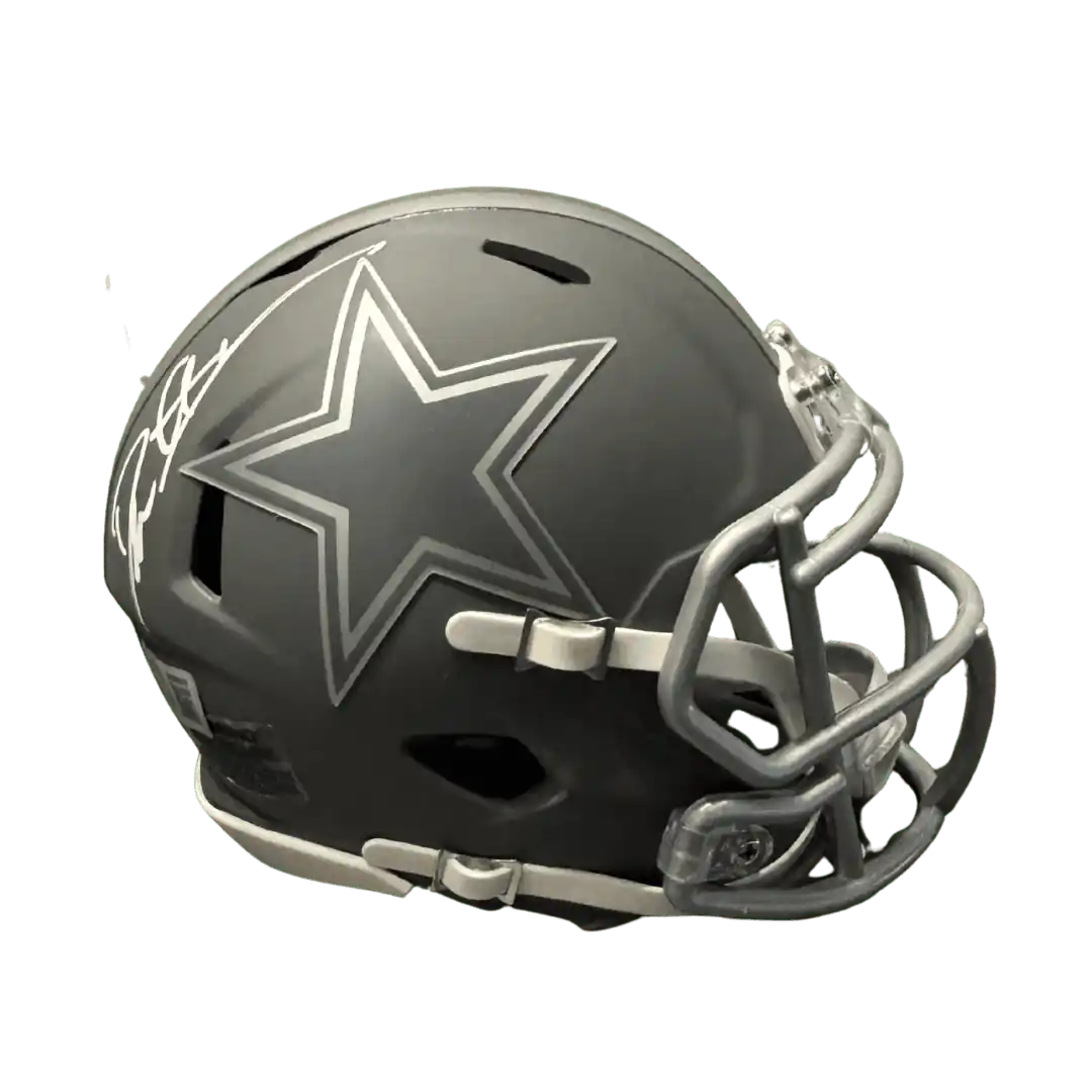 Deion Sanders Dallas Cowboys Autographed Mini Speed Helmet - Beckett COA