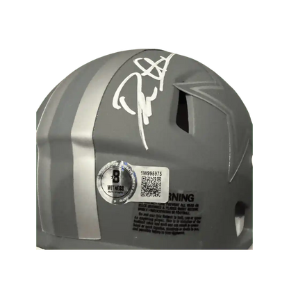 Deion Sanders Dallas Cowboys Autographed Mini Speed Helmet - Beckett COA