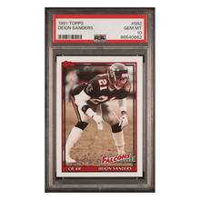 Deion Sanders PSA 10 1991 Topps Card #582