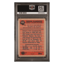 Deion Sanders PSA 10 1991 Topps Card #582