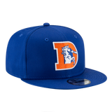 Denver Broncos Classic Logo New Era Blue 9FIFTY Adjustable Snapback Hat