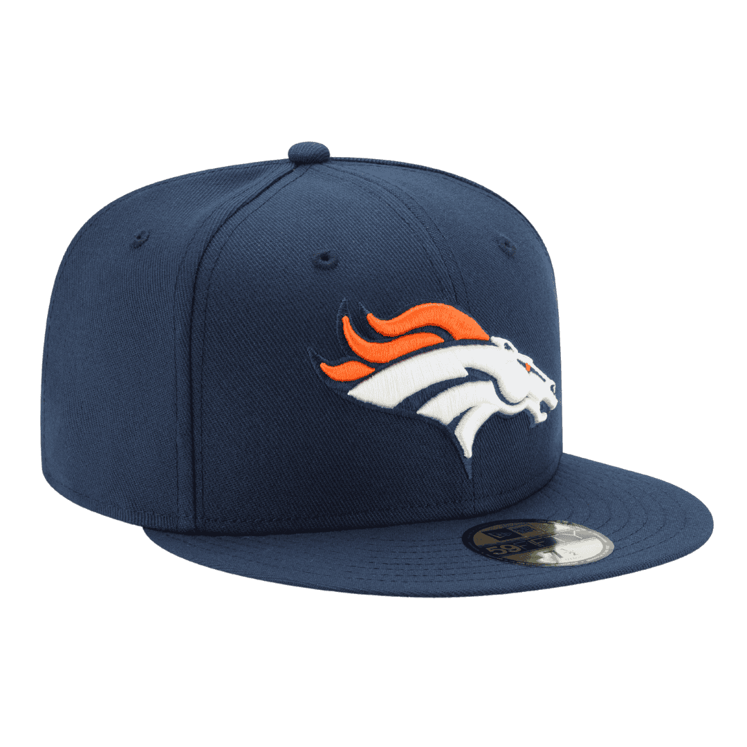 Denver Broncos Basic New Era Oceanside Blue 59FIFTY Fitted Hat