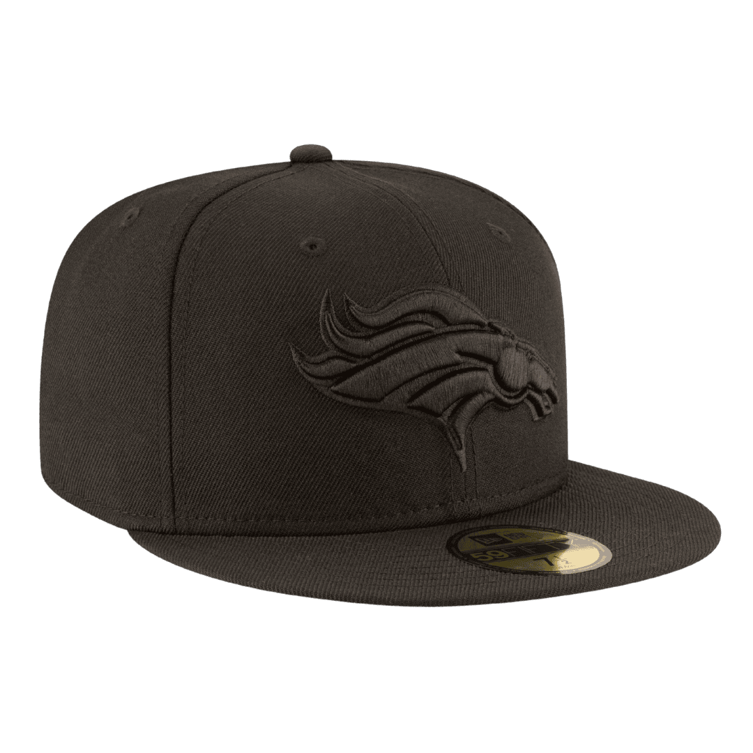 Denver Broncos Black On Black New Era 59FIFTY Fitted Hat