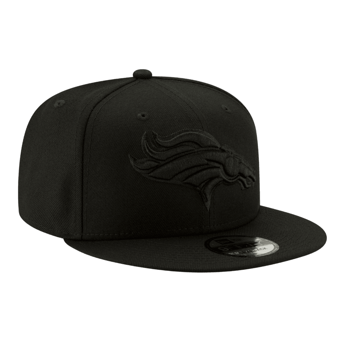 Denver Broncos Black on Black New Era 9FIFTY Adjustable Snapback Hat