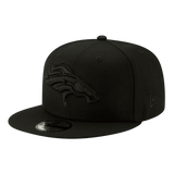 Denver Broncos Black on Black New Era 9FIFTY Adjustable Snapback Hat