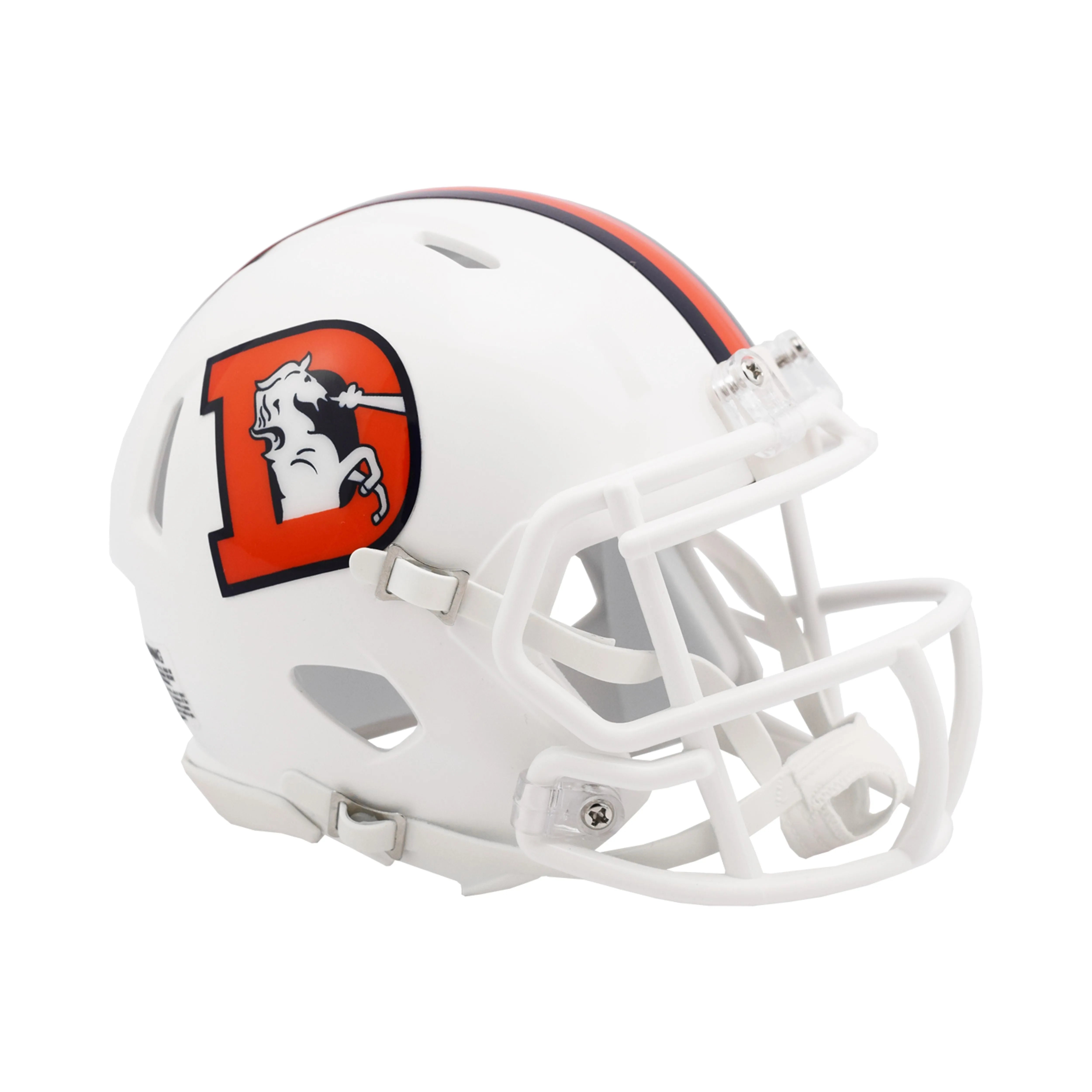 Denver Broncos 2023 Snowcapped Alternate On-Field Speed Riddell Mini Helmet