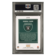 Derek Carr PSA 9 2021 Panini Donruss Optic Downtown Card #DT26