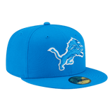 Detroit Lions Basic New Era Blue 59FIFTY Fitted Hat