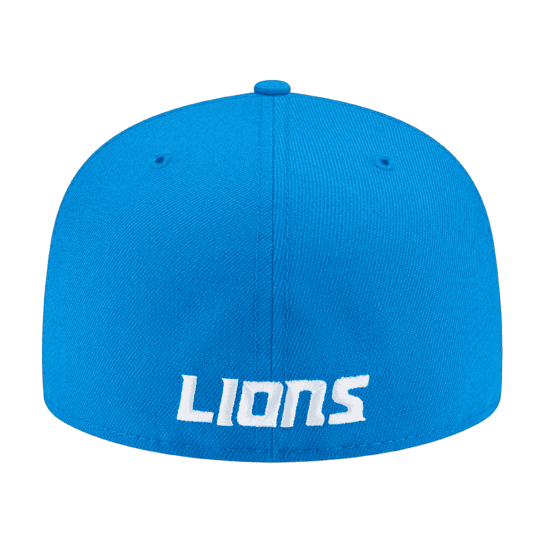 Detroit Lions Basic New Era Blue 59FIFTY Fitted Hat