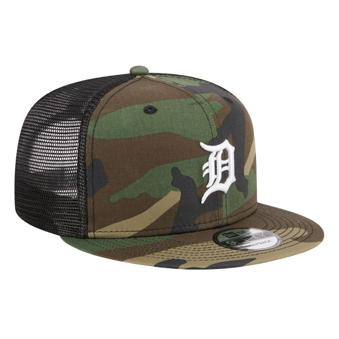 Detroit Tigers Camo Trucker 9FIFTY Snapback Hat