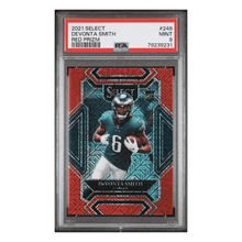 Devonta Smith PSA 9 2021 Panini Select Red Prizm Rookie RC #d/49 Card #249