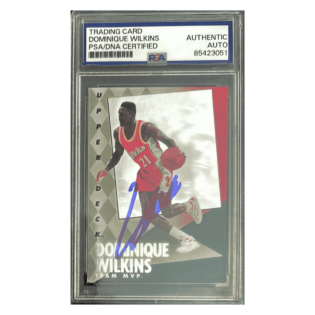 Dominique Wilkins 1993 Upper Deck Team MVP Autographed Card #1