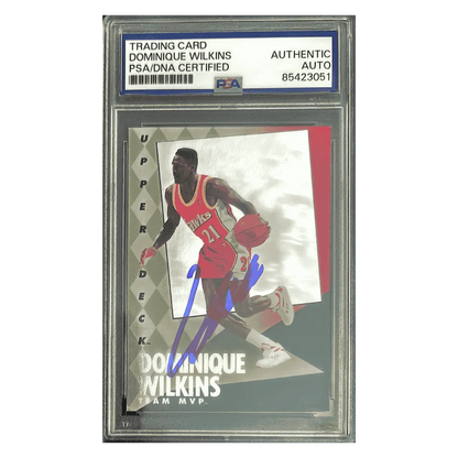 Dominique Wilkins 1993 Upper Deck Team MVP Autographed Card #1