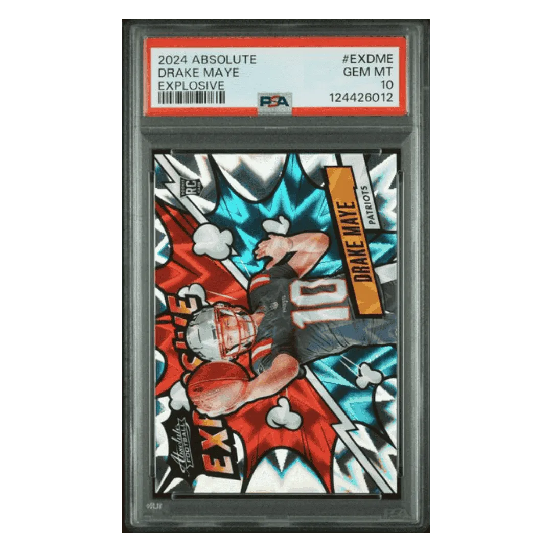 Drake Maye PSA 10 2024 Panini Absolute Explosive Rookie RC Card #EXDME