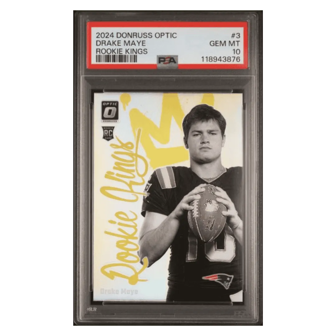 Drake Maye PSA 10 2024 Panini Donruss Optic Rookie Kings Case Hit Card #3