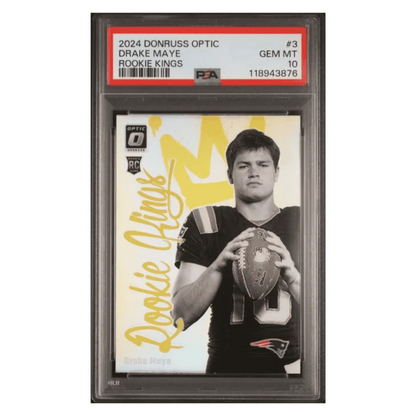 Drake Maye PSA 10 2024 Panini Donruss Optic Rookie Kings Case Hit Card #3