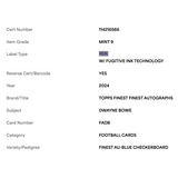 Dwayne Bowe PSA 9 2024 Topps Finest Autographed Blue Checkerboard #d/ 99 Card #FA-DB