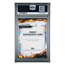 Dwayne Bowe PSA 9 2024 Topps Finest Autographed Blue Checkerboard #d/ 99 Card #FA-DB