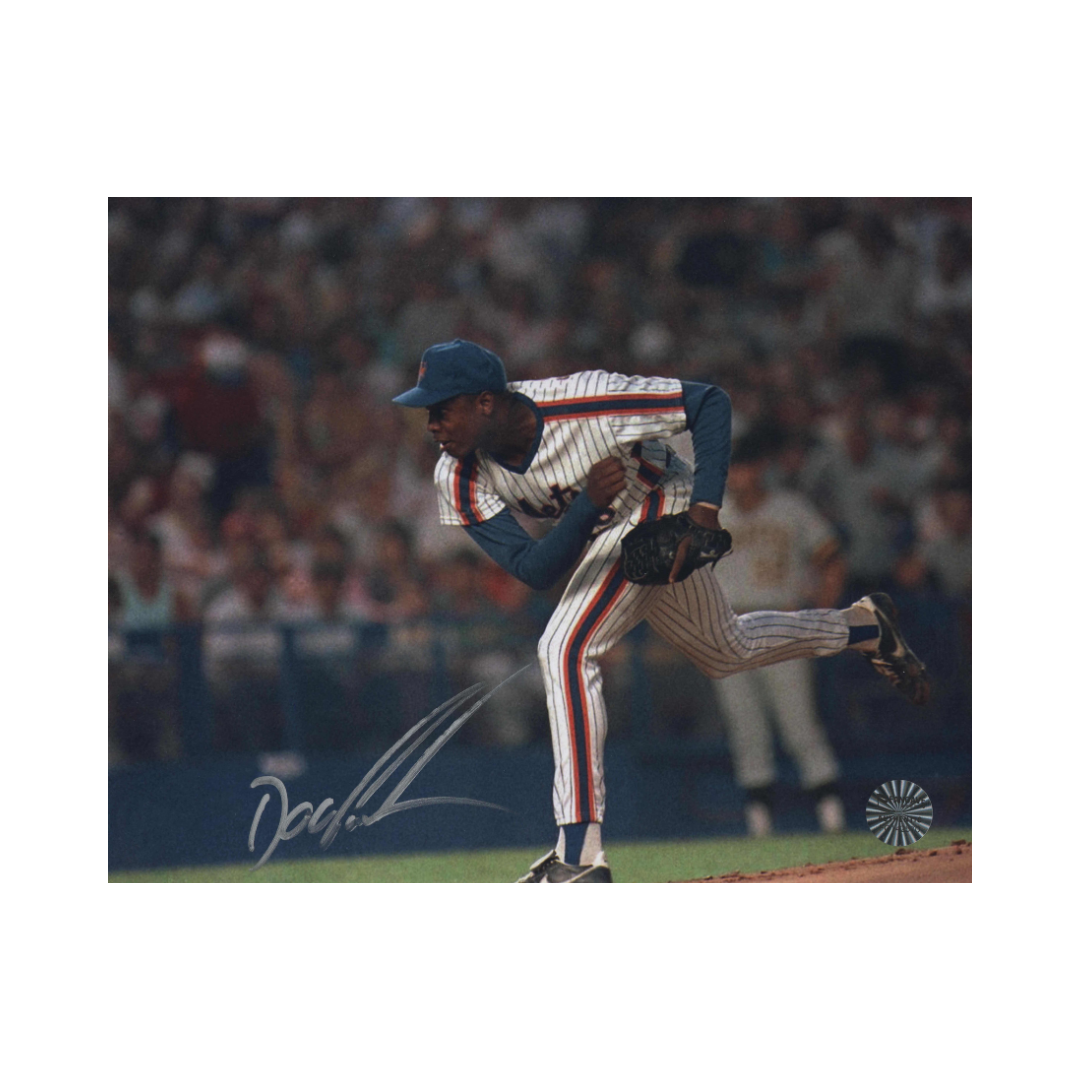 Dwight Gooden New York Mets Autographed Pinstripe Uniform 8x10 Photo - Fan Cave COA