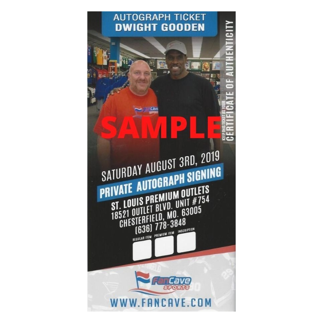 Dwight Gooden New York Mets Autographed Stretch 8x10 Photo - Fan Cave COA