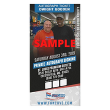 Dwight Gooden New York Mets Autographed Stretch 8x10 Photo - Fan Cave COA