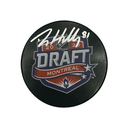 Dylan Holloway St Louis Blues Autographed 2020 NHL Draft Puck - JSA COA