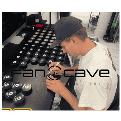 Dylan Holloway St Louis Blues Autographed 2020 NHL Draft Puck - JSA COA