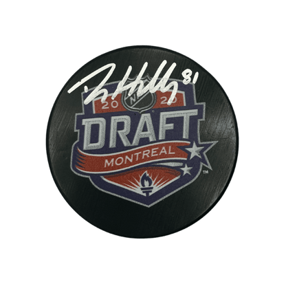 Dylan Holloway St Louis Blues Autographed 2020 NHL Draft Puck - JSA COA