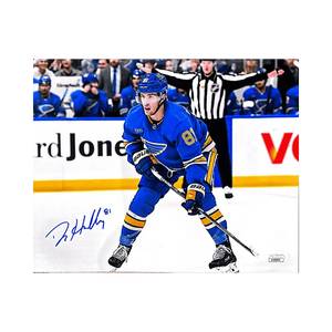 Dylan Holloway St Louis Blues Autographed 8x10 Photo - JSA COA