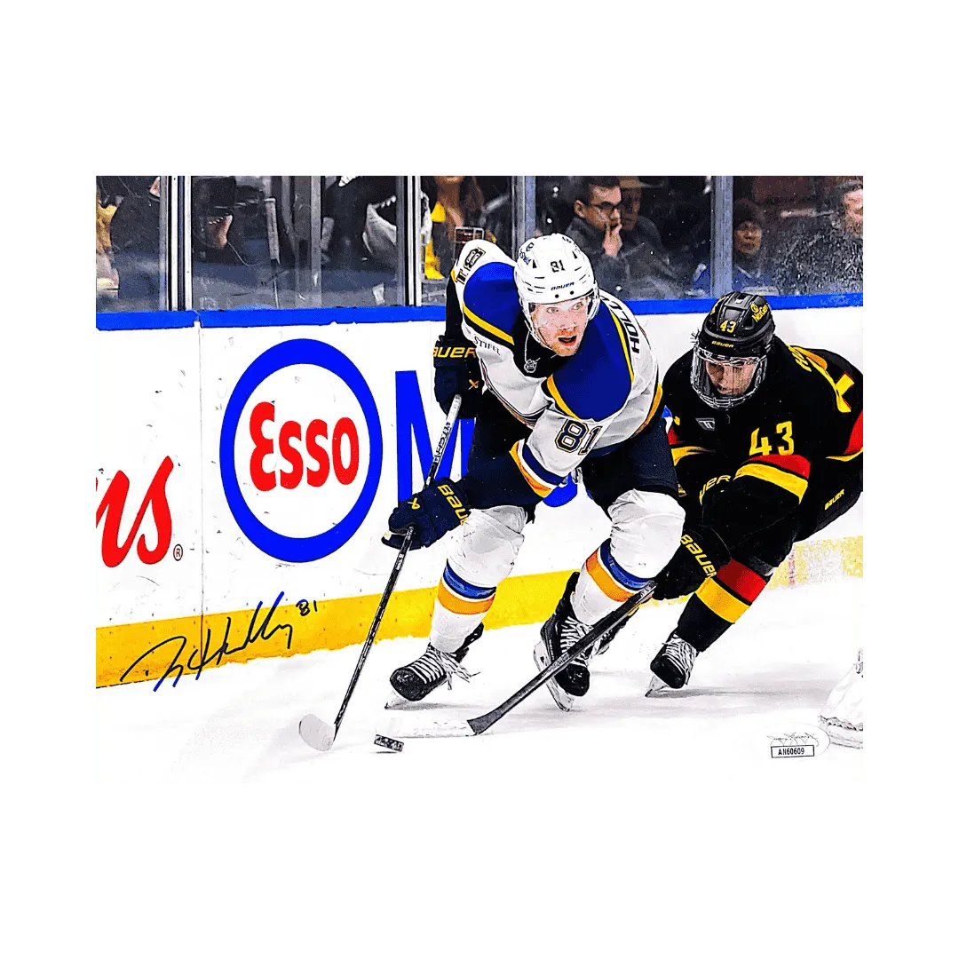 Dylan Holloway St Louis Blues Autographed 8x10 Photo - JSA COA
