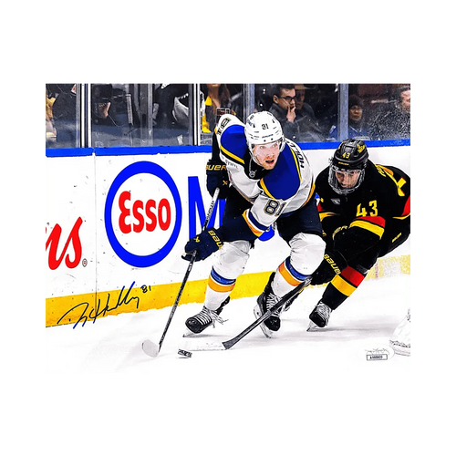 Dylan Holloway St Louis Blues Autographed 8x10 Photo - JSA COA