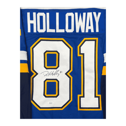 Dylan Holloway St Louis Blues Autographed Adidas Home Jersey - JSA COA