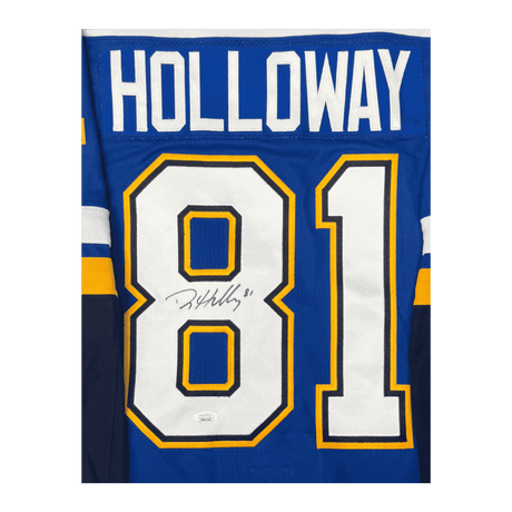 Dylan Holloway St Louis Blues Autographed Adidas Home Jersey - JSA COA