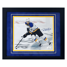 Dylan Holloway St Louis Blues Autographed Framed 8x10 Photo - JSA COA
