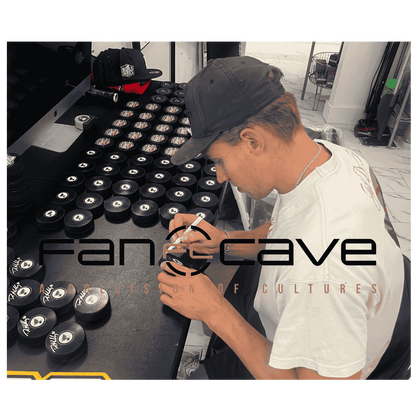 Dylan Holloway St Louis Blues Autographed Logo Puck - JSA COA