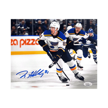 Dylan Holloway St Louis Blues Autographed Skating 8x10 Photo - JSA COA