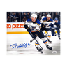 Dylan Holloway St Louis Blues Autographed Skating 8x10 Photo - JSA COA