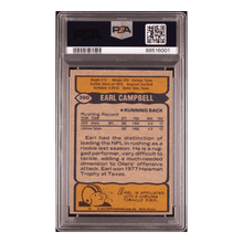 Earl Campbell PSA 7 1979 Topps Card #390