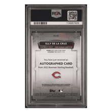 Elly De La Cruz PSA 10 2022 Topps Bowman Sterling Prospects Autographs Card #PAED