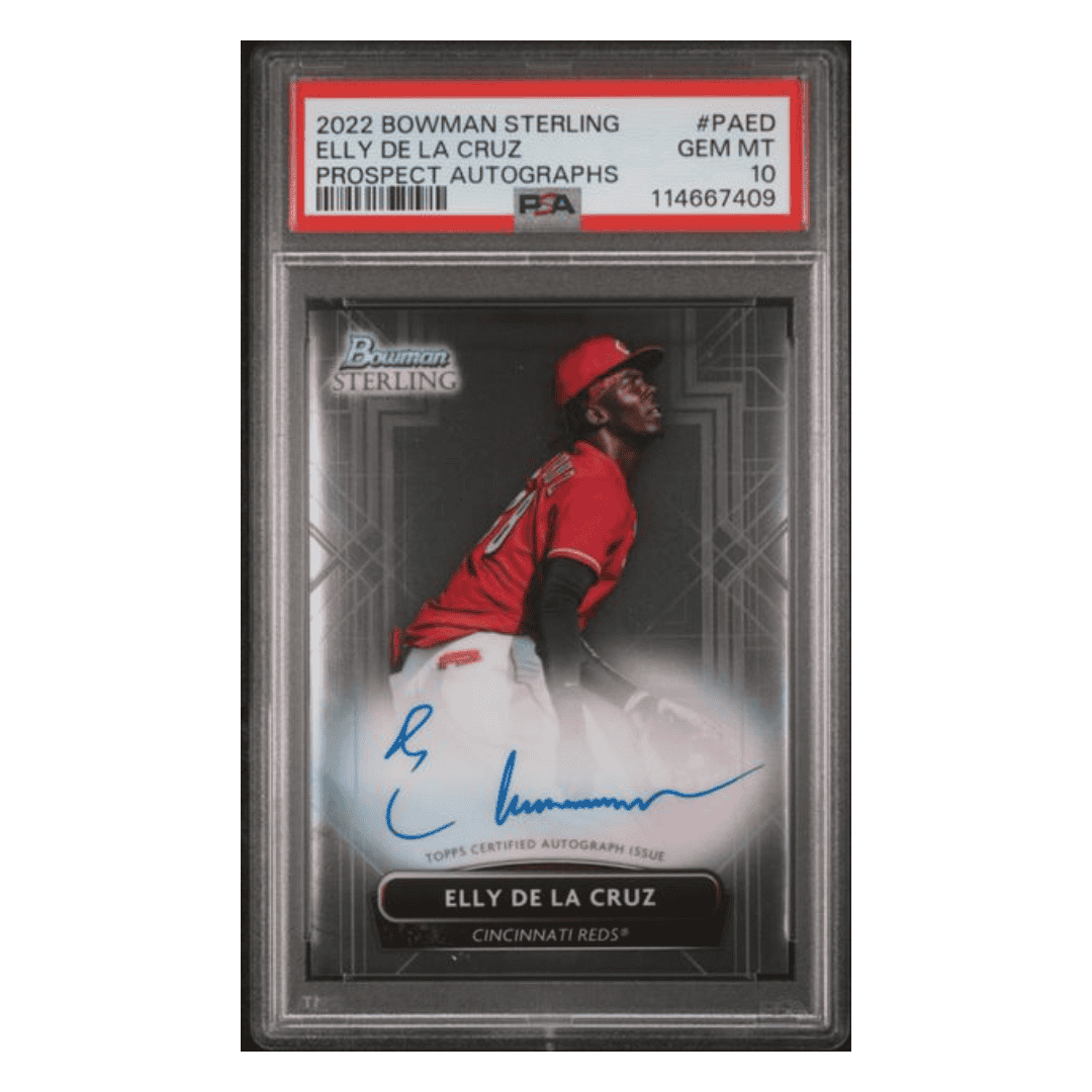 Elly De La Cruz PSA 10 2022 Topps Bowman Sterling Prospects Autographs Card #PAED