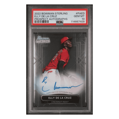 Elly De La Cruz PSA 10 2022 Topps Bowman Sterling Prospects Autographs Card #PAED