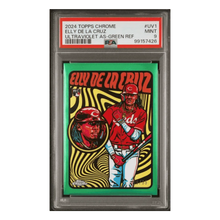 Elly De La Cruz PSA 9 2024 Topps Chrome Ultraviolet All-Stars Green Refractor Rookie RC Card #UV1
