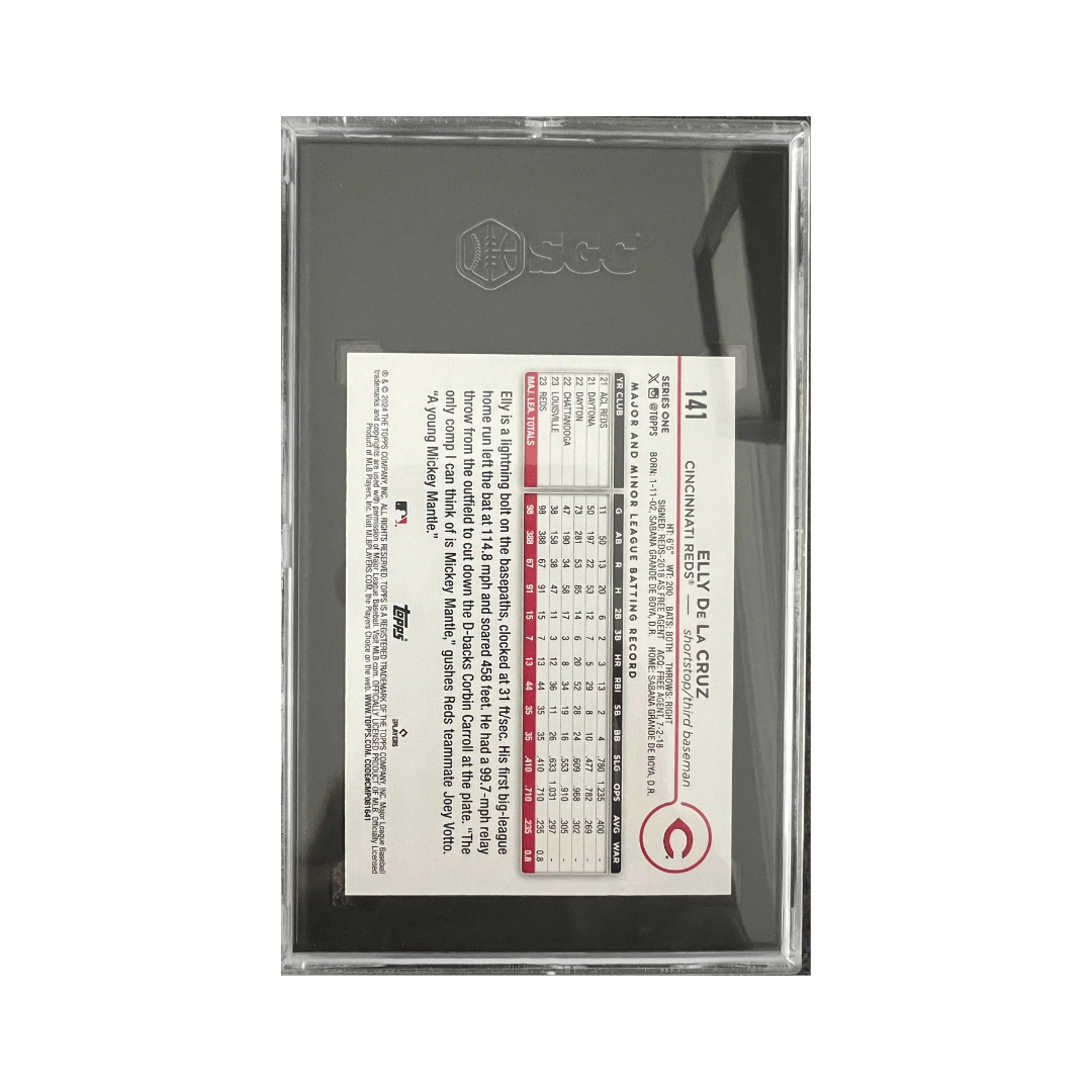 Elly De La Cruz SGC 10 2024 Topps Holiday Card #141