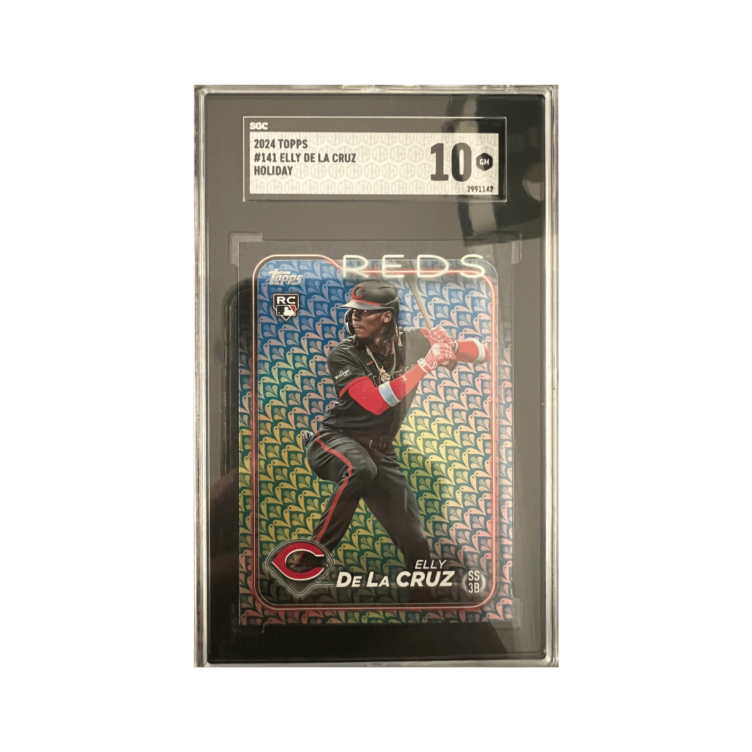 Elly De La Cruz SGC 10 2024 Topps Holiday Card #141