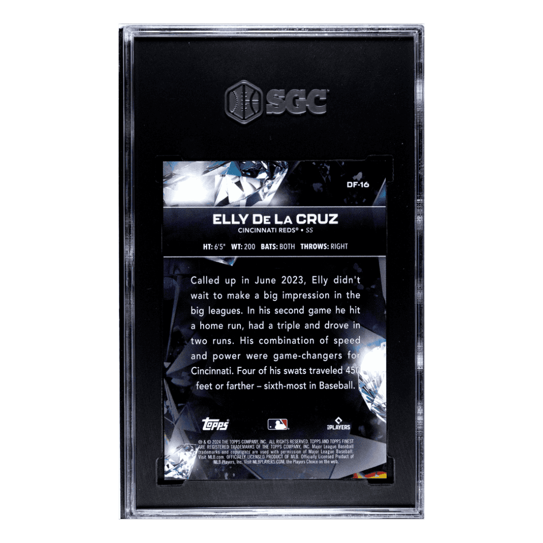 Elly De La Cruz SGC 9.5 2024 Topps Diamond Finest Rookie RC Card #DF-16