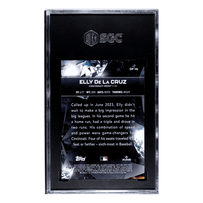 Elly De La Cruz SGC 9.5 2024 Topps Diamond Finest Rookie RC Card #DF-16