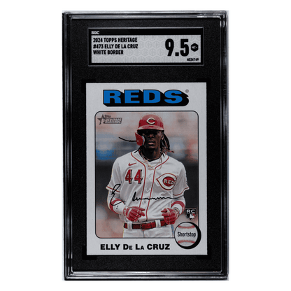 Elly De La Cruz SGC 9.5 2024 Topps Heritage White Border Card #473