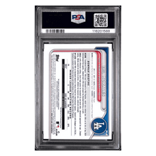 Emil Morales PSA 9 2024 Topps Bowman Chrome Prospects Auto Green Refractor #d/ 99 Card #EM